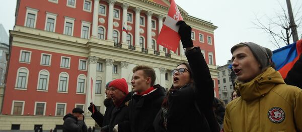 莫斯科市中心進行未經政府批准的抗議活動 - 俄羅斯衛星通訊社