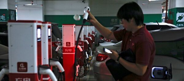 电动车充电站 - 俄罗斯卫星通讯社