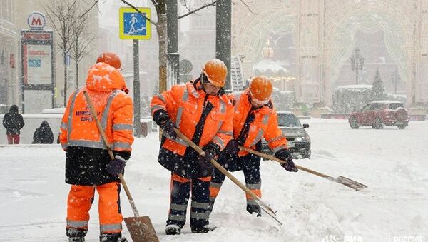 Снегопад в Москве - 俄罗斯卫星通讯社