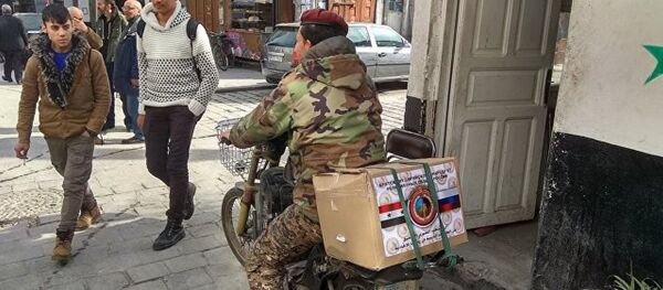 大馬士革市中心兩處發放俄羅斯人道援助物資的站點遭到迫擊炮襲擊 - 俄羅斯衛星通訊社