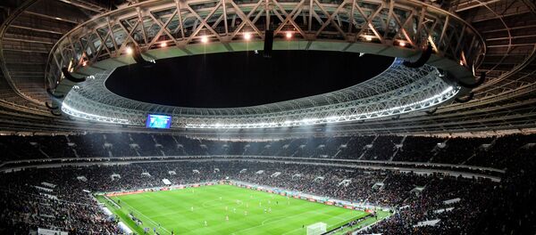 卢日尼基体育场， 莫斯科 - 俄罗斯卫星通讯社