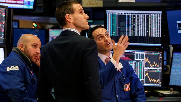 Трейдеры на Нью-йоркской фондовой бирже  - 俄羅斯衛星通訊社