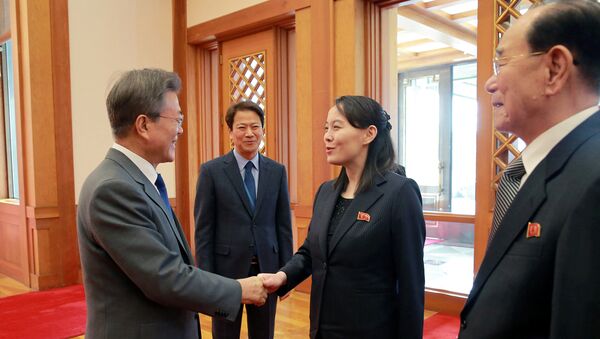 朝鮮代表團與韓國總統的會談 - 俄羅斯衛星通訊社
