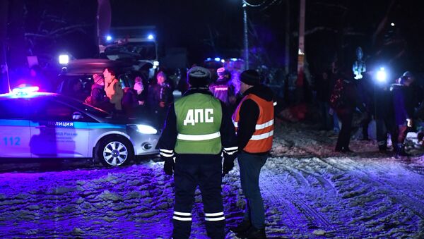 Крушение пассажирского самолета в Московской области - 俄罗斯卫星通讯社