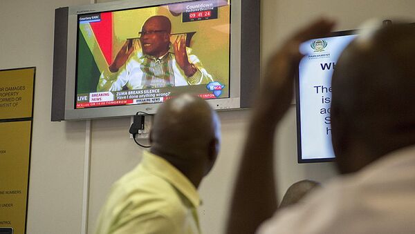 南非总统祖马称立即辞去总统职务 - 俄罗斯卫星通讯社