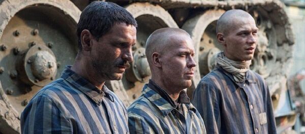 Кадр со съемочной площадки фильма Алексея Сидорова Т-34  - 俄罗斯卫星通讯社