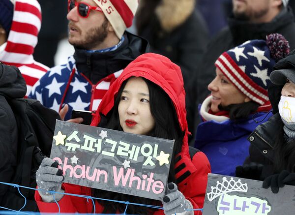 冬奥会上的韩国美女啦啦队 - 俄罗斯卫星通讯社