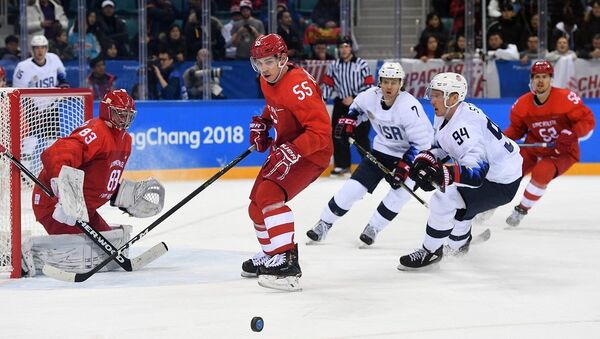 俄冰球隊擊敗美國隊直接晉級平昌冬奧會1/4決賽 - 俄羅斯衛星通訊社