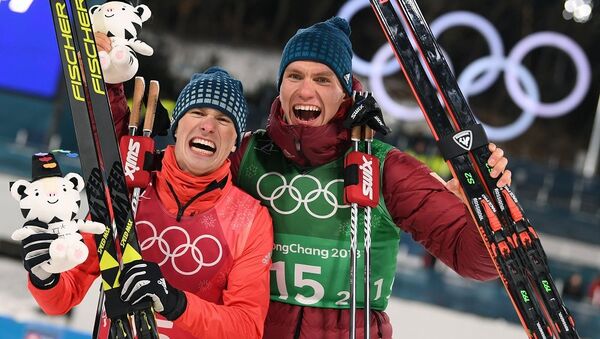 平昌冬奧會越野滑雪男子團體短距離（自由技術） 俄選手奪銀 - 俄羅斯衛星通訊社