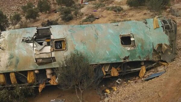 載滿乘客的大巴車在秘魯墜崖30人死亡20多人受傷 - 俄羅斯衛星通訊社
