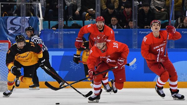 冬奧冰球男子決賽 俄奧運隊加時4-3險勝德國摘金 - 俄羅斯衛星通訊社