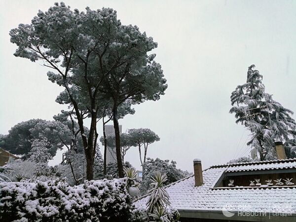 罗马经历异常寒冷 遇强降雪 - 俄罗斯卫星通讯社