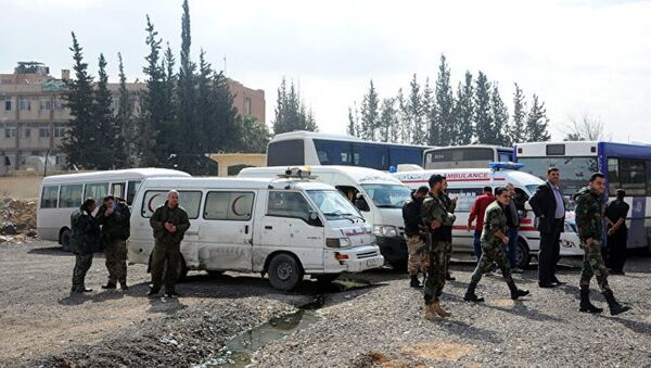 叙东古塔地区人道停火的第二天，武装分子炮击了位于人道走廊的叙政府军 - 俄罗斯卫星通讯社