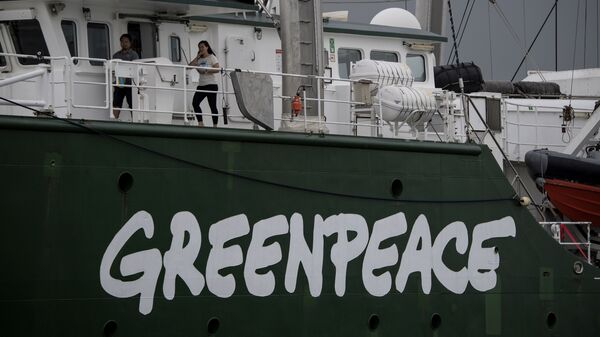 环保人士在芬兰警戒载有俄罗斯液化天然气的一艘船 - 俄罗斯卫星通讯社