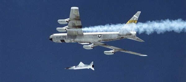 Американский экспериментальный гиперзвуковой летательный аппарат X-43 Американский экспериментальный гиперзвуковой летательный аппарат X-43 - 俄罗斯卫星通讯社