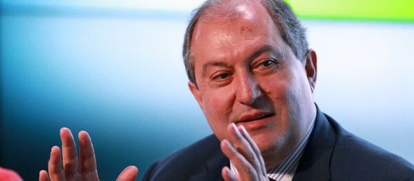 Избранный президент Армении Армен Саркисян - 俄罗斯卫星通讯社