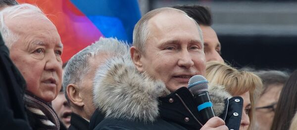 普京：我能感受到民众的支持 我们是一个团队 - 俄罗斯卫星通讯社