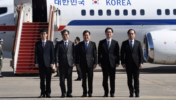 韓總統特使啓程赴朝 或與金正恩會面 - 俄羅斯衛星通訊社
