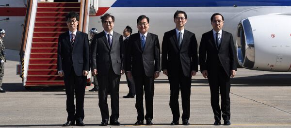 韩总统特使启程赴朝 或与金正恩会面 - 俄罗斯卫星通讯社