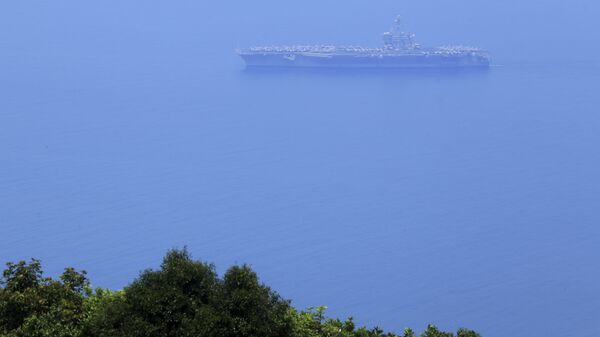 卡尔·文森号航空母舰离开美国关岛海军基地前往中东 - 俄罗斯卫星通讯社