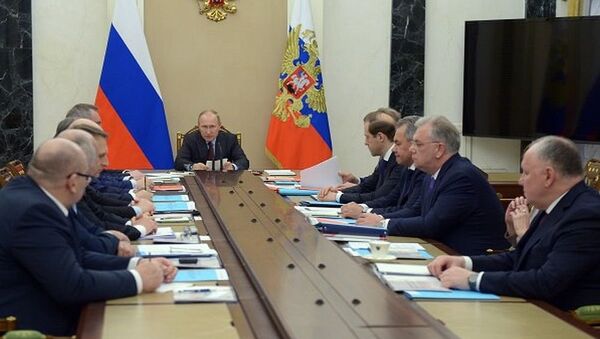 俄總統普京在軍技合作委員會會議 - 俄羅斯衛星通訊社