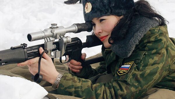 俄羅斯全軍“肩章美女”選美大賽決賽佳麗 - 俄羅斯衛星通訊社