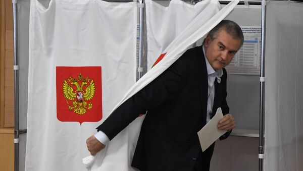 克里米亚领导人把俄总统选举与2014年全民公投相提并论 - 俄罗斯卫星通讯社