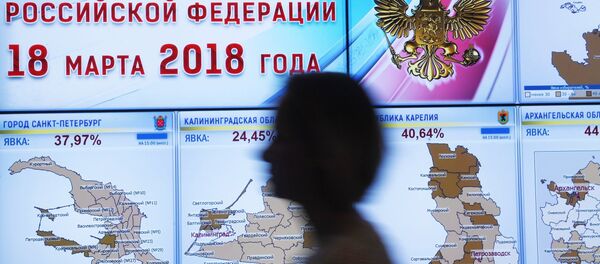 俄中选委：99.84%选票统计结果显示5620.6万选民投票选普京 - 俄罗斯卫星通讯社