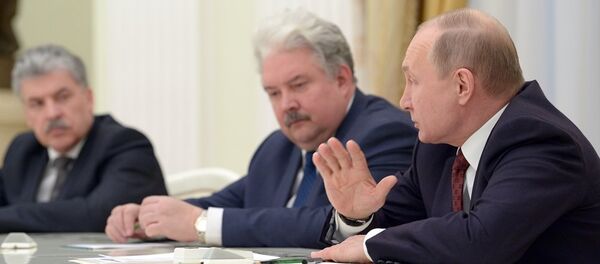 普京呼吁其竞选对手为国家福祉联合起来 - 俄罗斯卫星通讯社