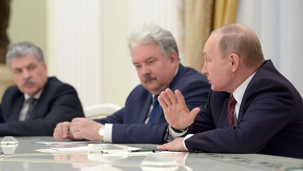 普京呼吁其竞选对手为国家福祉联合起来 - 俄罗斯卫星通讯社