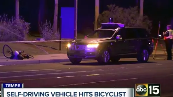 美國無人駕駛車撞死一名行人 - 俄羅斯衛星通訊社