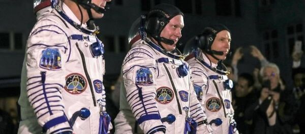 Запуск ракеты-носителя Союз-ФГ с кораблем Союз МС-08 на космодроме Байконур - 俄罗斯卫星通讯社