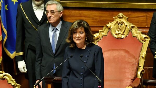 女性首次当选意大利参议院主席 - 俄罗斯卫星通讯社
