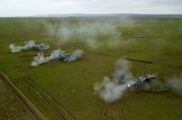 克拉斯諾達爾邊疆區舉行岸防導彈火炮系統操作組演習 - 俄羅斯衛星通訊社