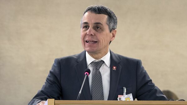 Swiss foreign minister Ignazio Cassis - 俄罗斯卫星通讯社