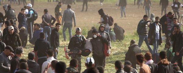 加沙边境发生巴以军民冲突 至少4名巴勒斯坦人死亡 加沙边境发生巴以军民冲突 至少4名巴勒斯坦人死亡 - 俄罗斯卫星通讯社