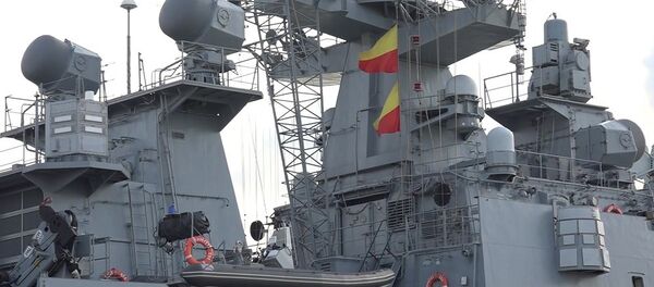 Головной сторожевой корабль (фрегат) Черноморского флота РФ Адмирал Григорович у берегов Сирии - 俄羅斯衛星通訊社