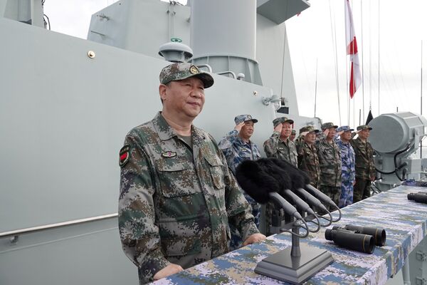 習近平在出席南海海域海上閱兵時強調 深入貫徹新時代黨的強軍思想 把人民海軍全面建成世界一流海軍 習近平在出席南海海域海上閱兵時強調 深入貫徹新時代黨的強軍思想 把人民海軍全面建成世界一流海軍 - 俄羅斯衛星通訊社