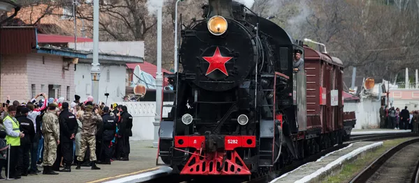 愛國活動“勝利列車”進入克里米亞 - 俄羅斯衛星通訊社