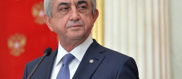 亚美尼亚前总统萨尔基相当选总理 亚美尼亚前总统萨尔基相当选总理 - 俄罗斯卫星通讯社