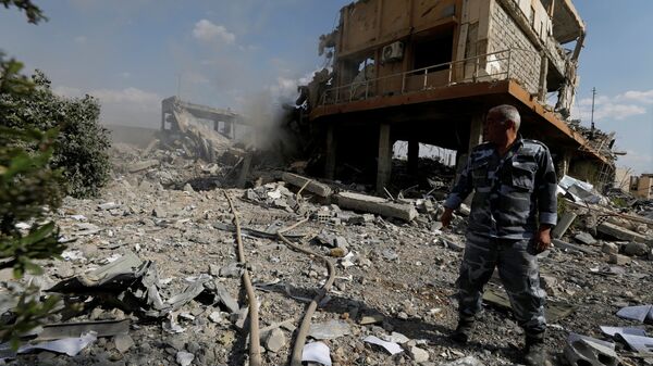 Разрушенный Научно-исследовательский центр в Дамаске, Сирия - 俄罗斯卫星通讯社