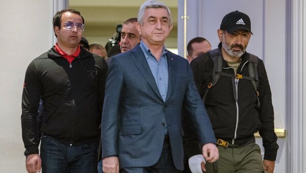 亞美尼亞政府與反對派談判破裂 總理薩爾基相離席 - 俄羅斯衛星通訊社