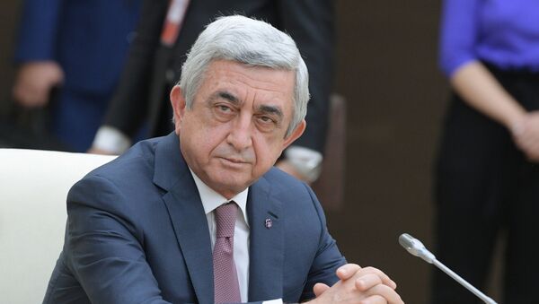 亚美尼亚总理萨尔基相宣布辞职 - 俄罗斯卫星通讯社