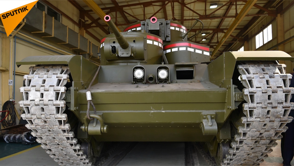乌拉尔修复师复建T-35坦克 - 俄罗斯卫星通讯社