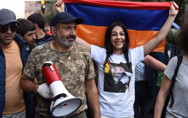 亞美尼亞反對派領導人尼科爾∙帕希尼揚 - 俄羅斯衛星通訊社