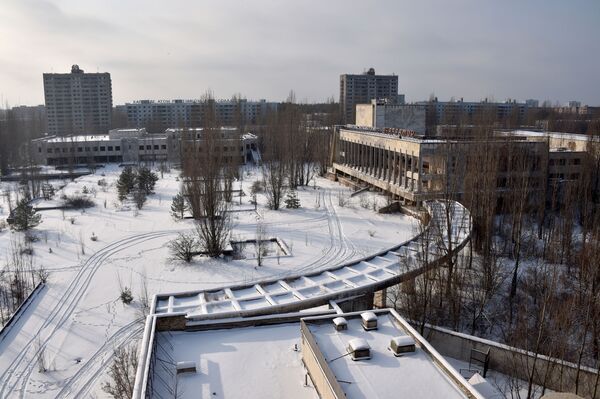 冬天中的“鬼城”——普里皮亚季镇 - 俄罗斯卫星通讯社