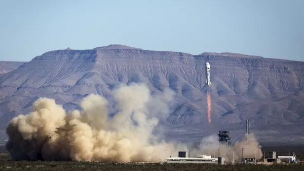 Третья по счету мягкая посадка ракеты New Shepard компанией Blue Origin в Техасе - 俄羅斯衛星通訊社