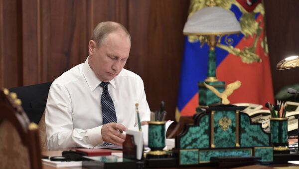 普京称，我强烈地认识到自己对人民和国家的巨大的责任 - 俄罗斯卫星通讯社