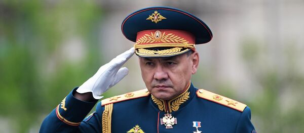 Министр обороны РФ Сергей Шойгу на генеральной репетиции военного парада на Красной площади - 俄罗斯卫星通讯社