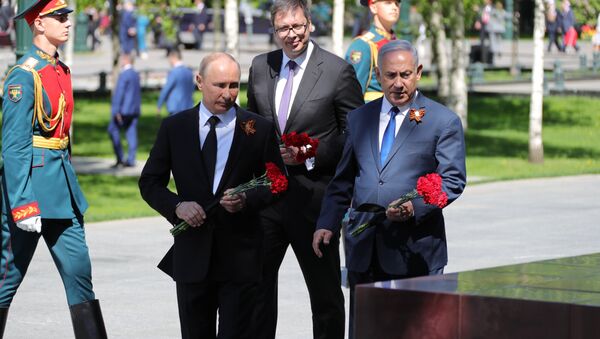 俄以塞領導人在無名烈士墓前悼念陣亡將士 - 俄羅斯衛星通訊社